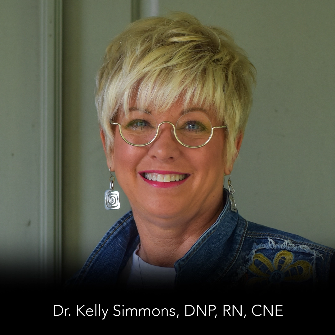 Kelly Simmons, DNP, RN, CNE is a nurse educator who develops professional development content