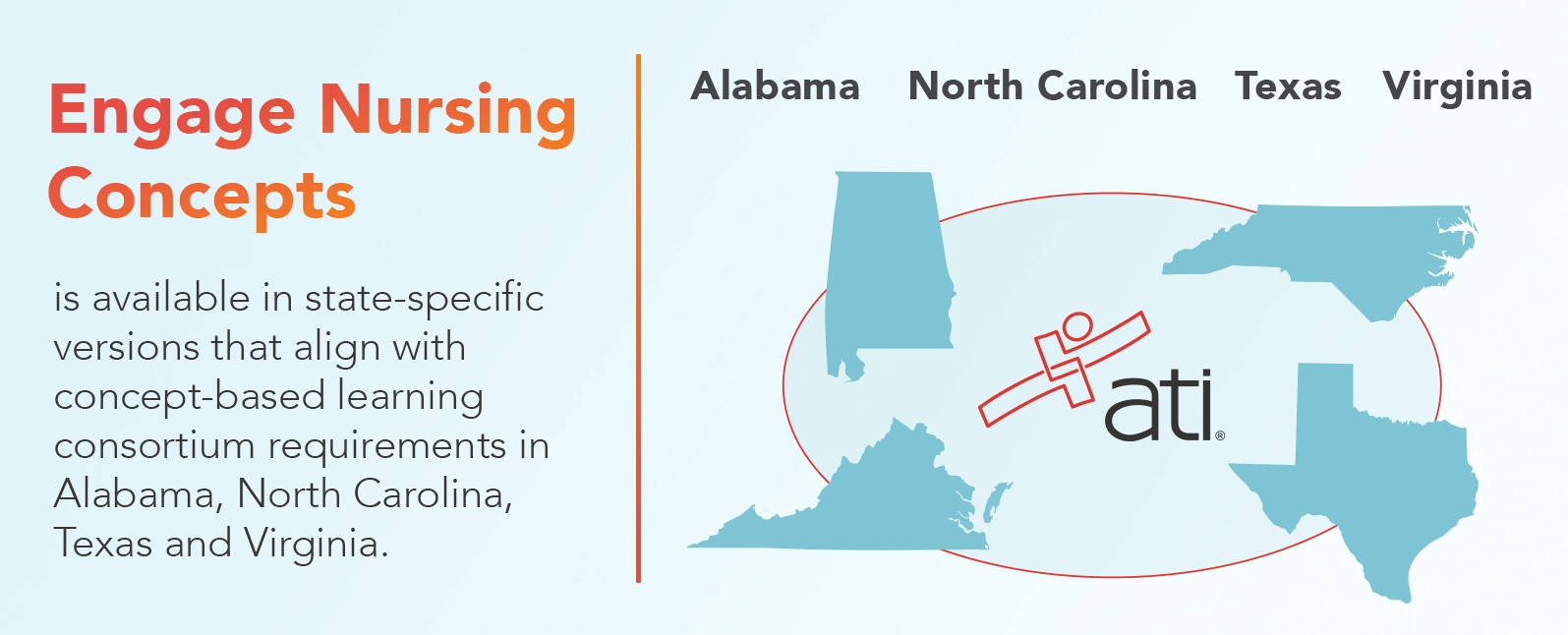 Engage Nursing Concepts is available in state-specific versions as of spring 2026