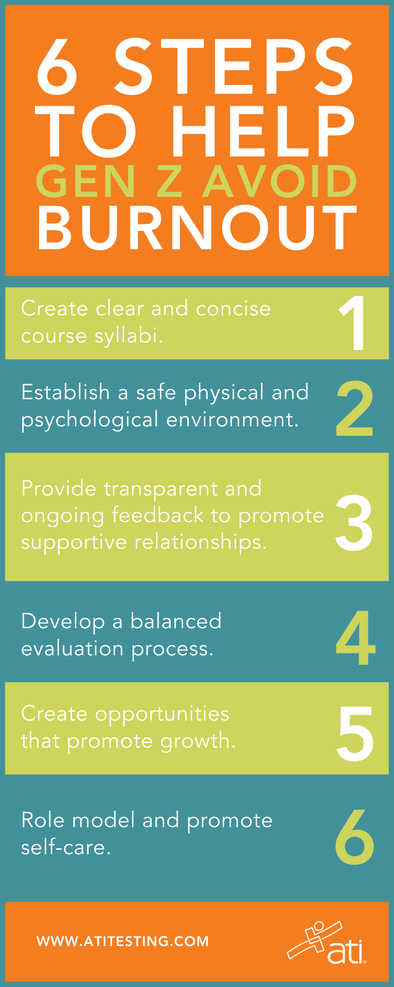 6 STEPS TO AVOID GEN Z BURNOUT