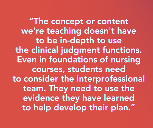Quote on teaching clinical judgment