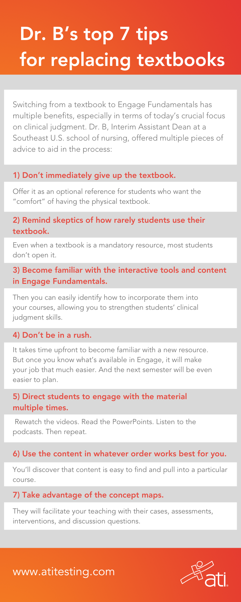 Dr. Bs top 7 tips for replacing the textbook