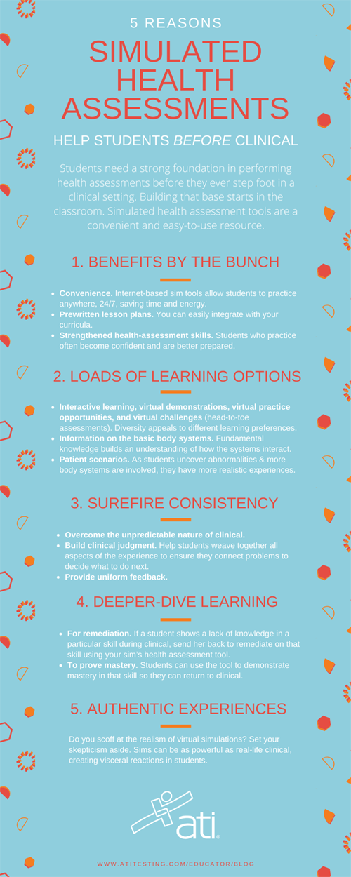 5 reasons simulated health assessment helps students before clinical [Infographic]
