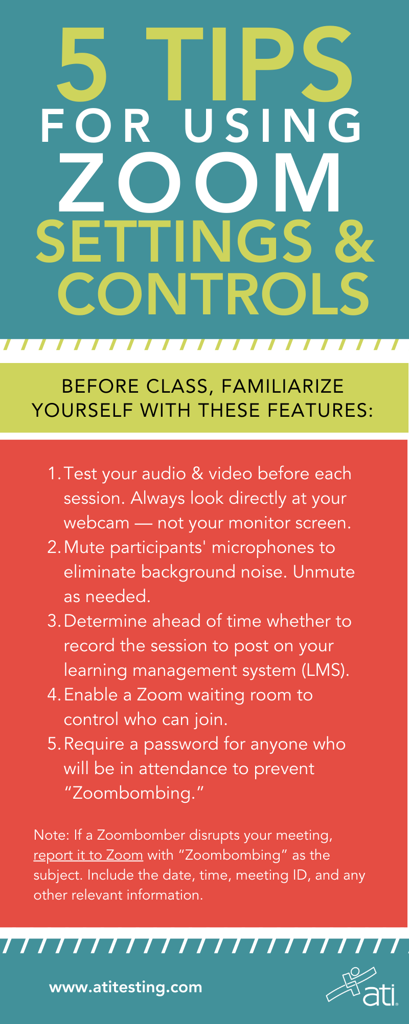 Become familiar with Zoom settings and controls