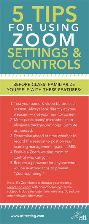 Become familiar with Zoom settings and controls Become familiar with Zoom settings and controls