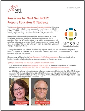 NCLEX during COVID Industry Bulletin - Page 1