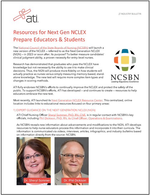 Industry Bulletin: Industry Resources for NGN