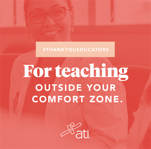 Thank you for teaching outside your comfort zone