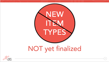 No new item types have been finalized by NCSBN for Next Generation NCLEX
