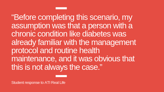 Text of student's response to using Real Life scenarios