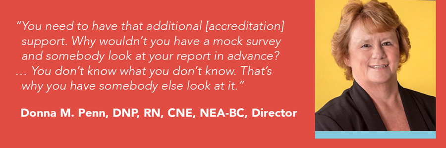 Dr. Donna Penn testimonial nursing program accreditation success Dr. Donna Penn testimonial nursing program accreditation success
