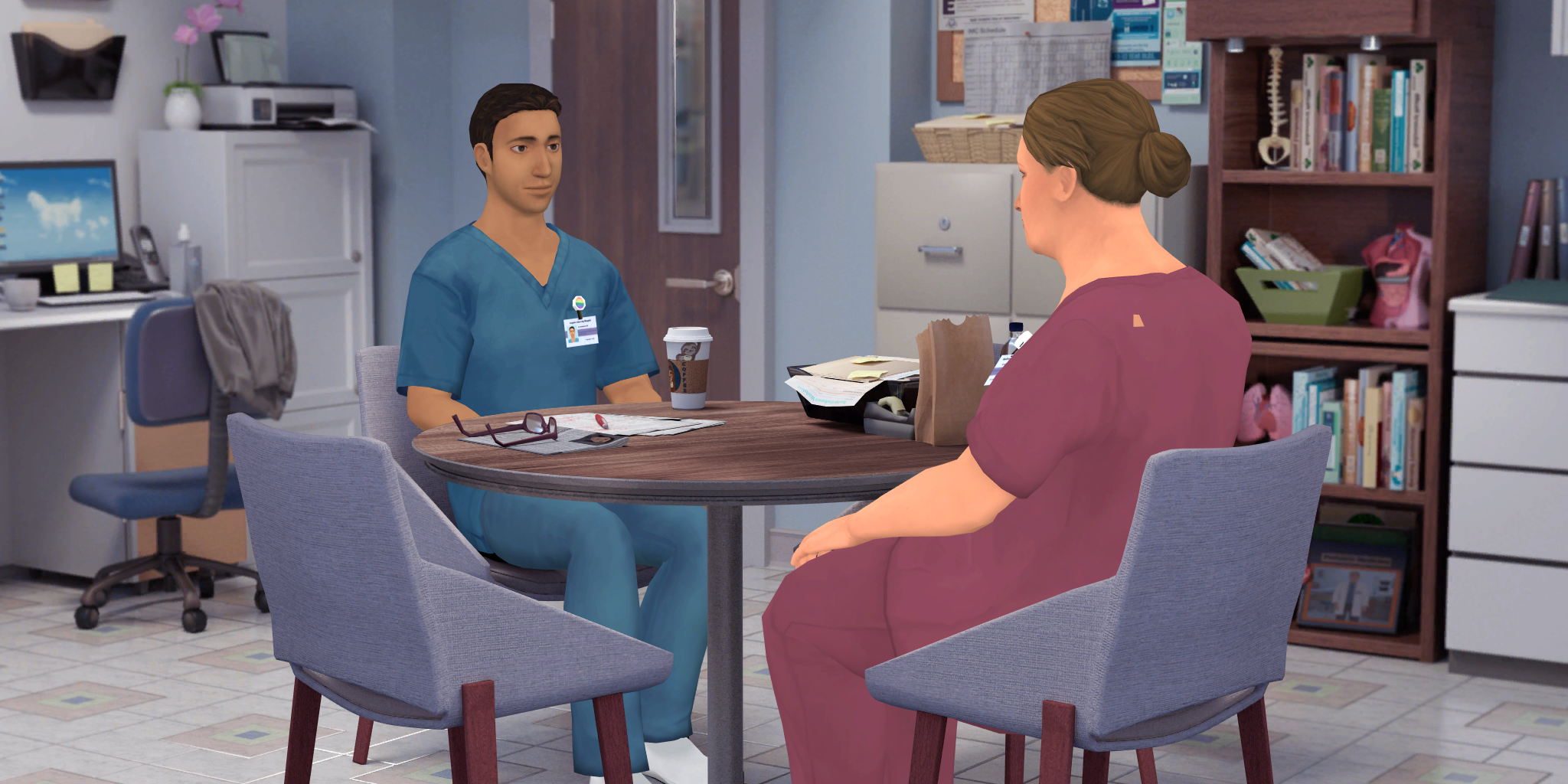 Nurse Alex Talks to Rio in Simulation Nurse Alex Talks to Rio in Simulation