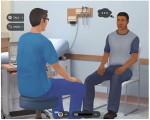 Screen shot from ATI's Nurse's Touch, The Communicator 2.0 Developing effective communication skills goes hand-in-hand with developing sound clinical judgment.
