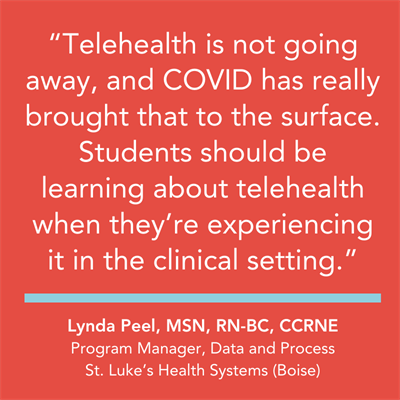 Telehealth quote by Lynda Peel