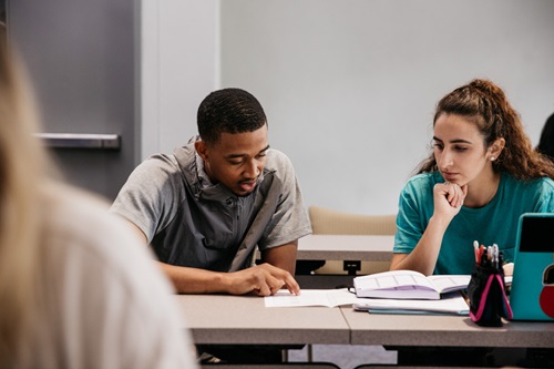 Student advises another student Student advises another student