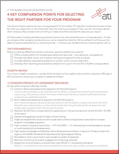 The Nurse Educator's Buyer's Guide The Nurse Educator's Buyer's Guide