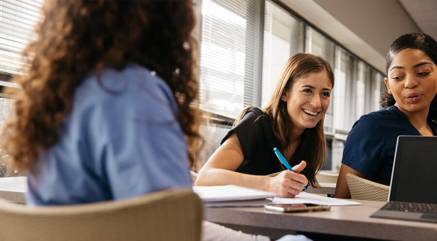 students-laughing