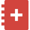 Medical notebook icon