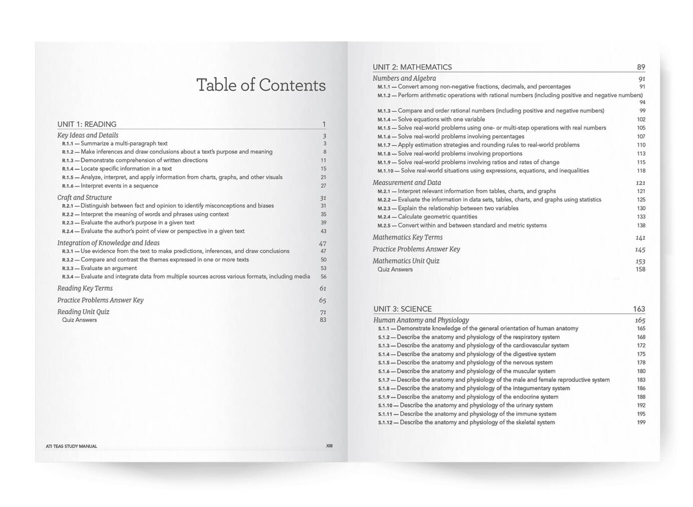 Table of Contents