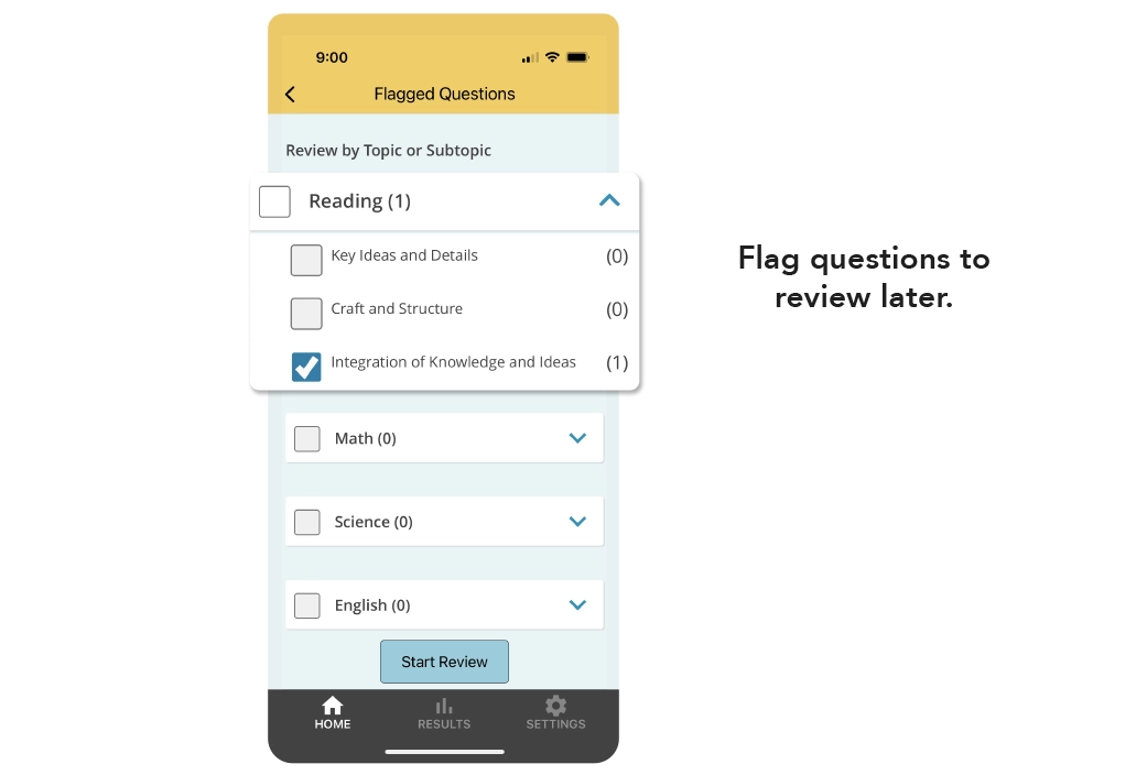 Mobile App - Flag Questions
